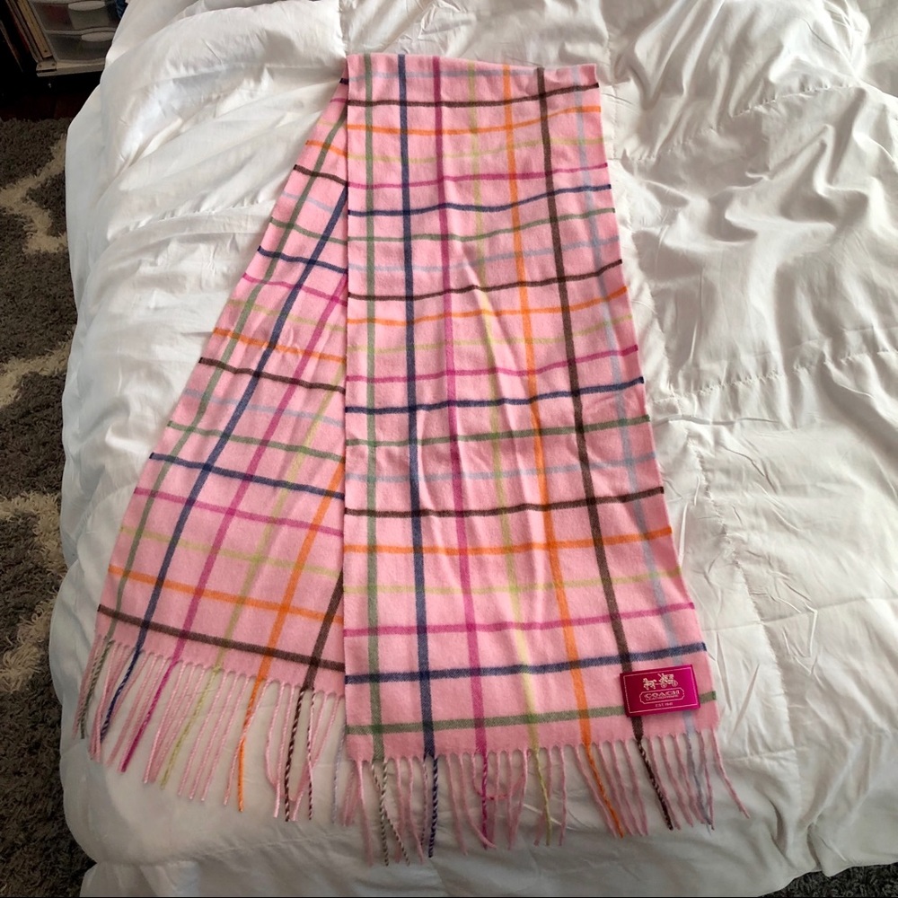 Coach cashmere scarf